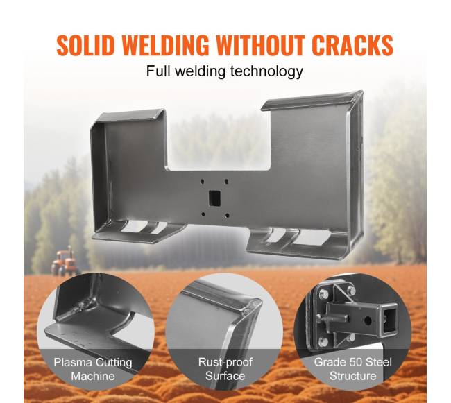 Skid steer greito prijungimo plokštė 58 mm4