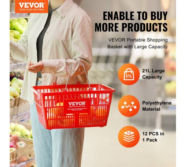 Pirkinių krepšys 12 vnt. su rankena ir stovu1