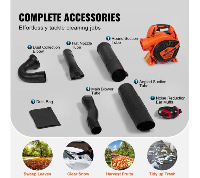 Benzininis rankinis lapų pūstuvas 26cc5