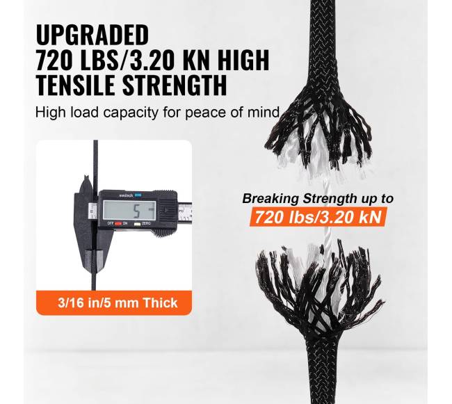 Pintas nailoninis lynas 5 mm, 76,2 m4