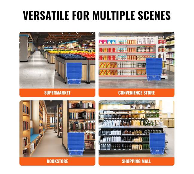 Nešiojamas pirkinių krepšelis su rankena ir stovu5