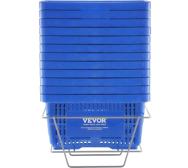 Nešiojamas pirkinių krepšelis su rankena ir stovu8