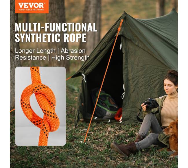 Medžių laipiojimo virvė 12,7 mm x 67 m1