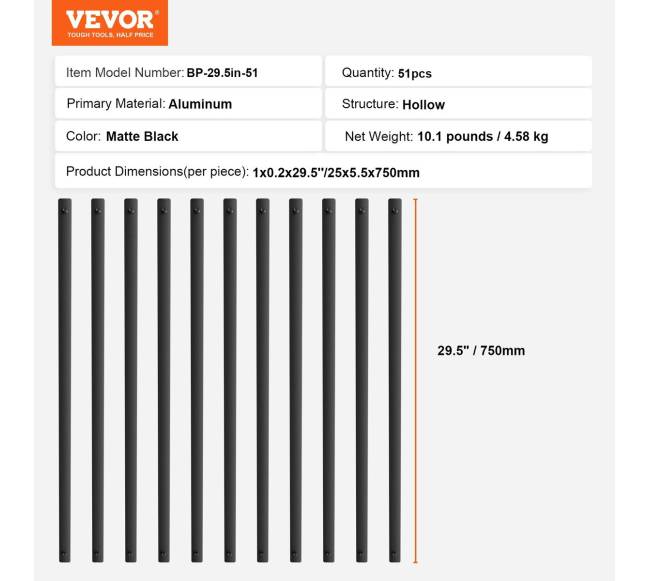 Laiptų metalinės balustrados 51 vnt.6