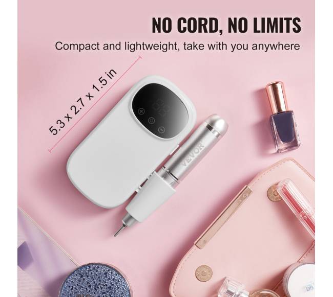 Elektrinis belaidis nagų dildė 35 000 aps.min.5