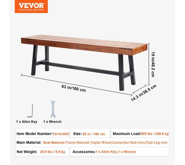 Lauko suoliukas medinis su metalinėmis kojomis6