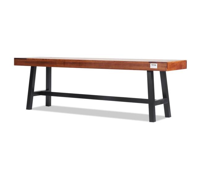 Lauko suoliukas medinis su metalinėmis kojomis8