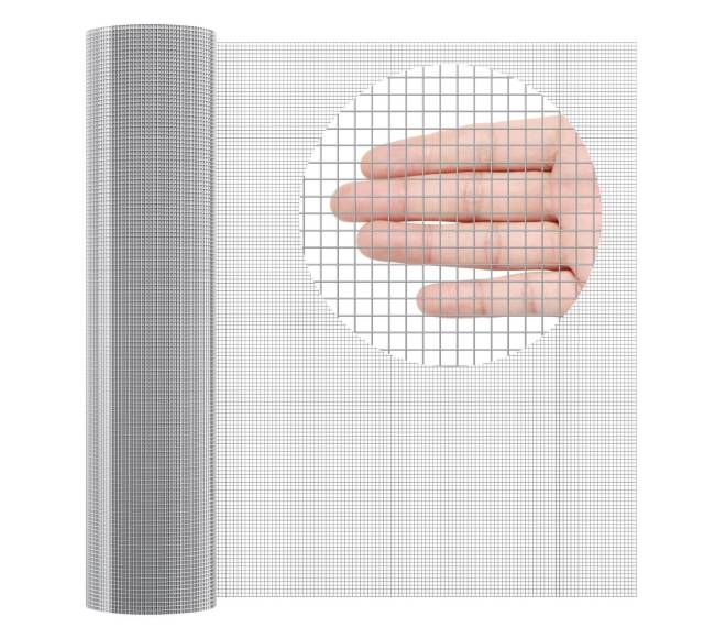 Metalinė viela 6.35 mm tinklelio 36cm x 30.48m0