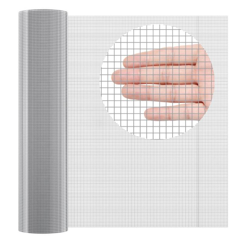 Metalinė viela 6.35 mm tinklelio 36cm x 30.48m0