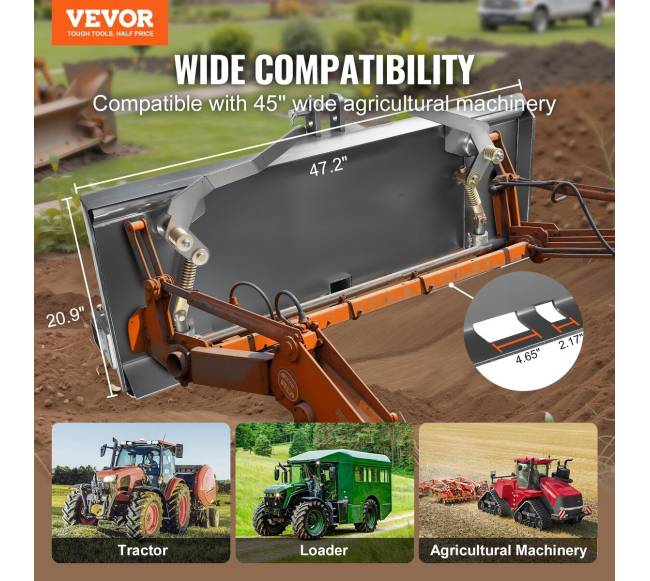 Universalus 3 taškų krautuvo plokštė 38"1