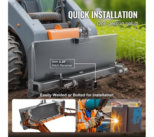 Universalus 3 taškų krautuvo plokštė 38"3