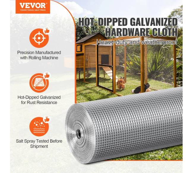 Plieninis tinklas 6 mm 1,2 m x 30,5 m vielinis segmentas1