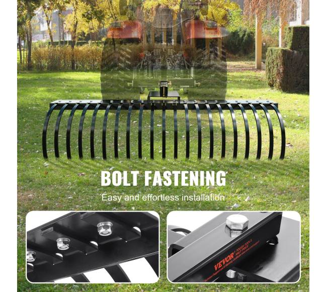 Peizažo grėblys su 21 plienine šakele4