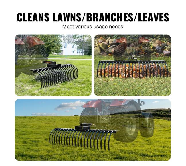 Peizažo grėblys su 21 plienine šakele5