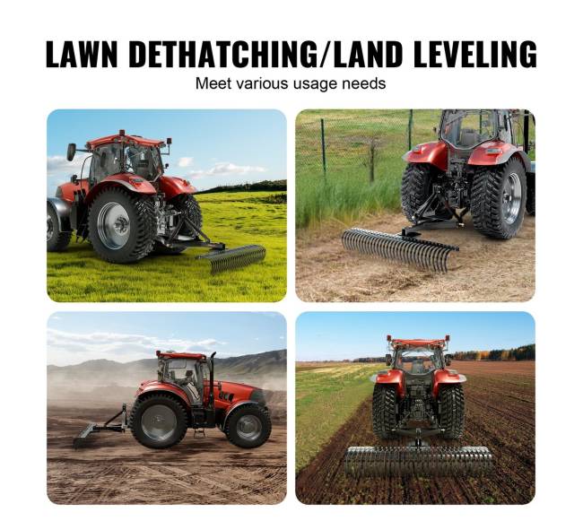 Velkama 3 taškų vejos aeravimo grėblys5