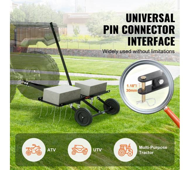 Velkamas vejos skarifikatorius 101 cm su 20 spyruoklių2