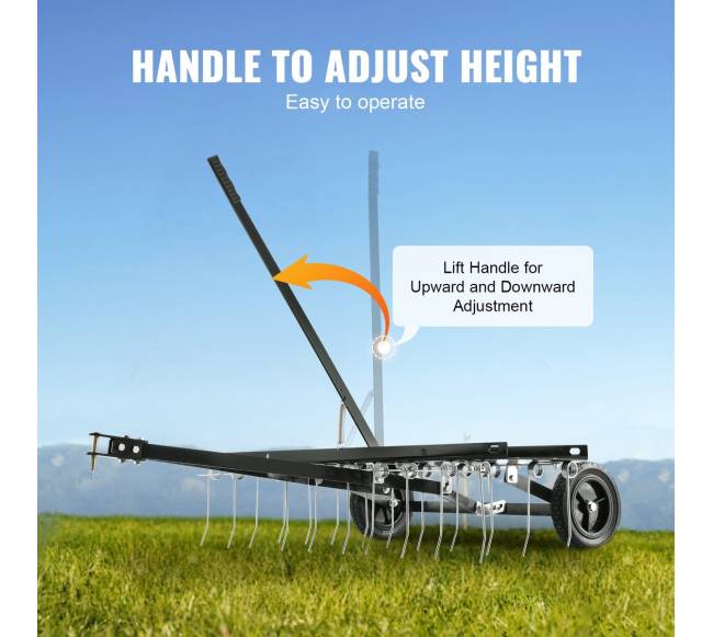 Velkamas vejos skarifikatorius 101 cm su 20 spyruoklių3