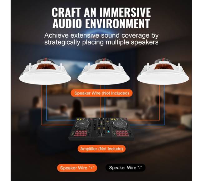 4 vnt. 20 cm lubiniai garsiakalbiai 100W5