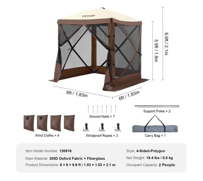 išskleidžiama pavėsinė palapinė su tinkleliu6