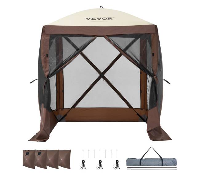 išskleidžiama pavėsinė palapinė su tinkleliu8