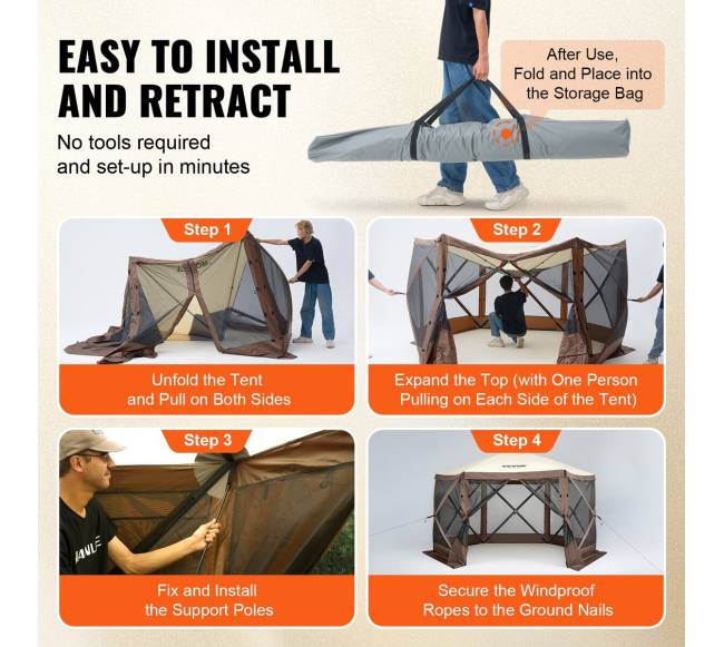 6 kampų iššokanti palapinė nuo saulės4