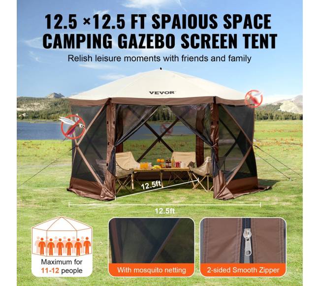 6 kampų iššokanti palapinė nuo saulės5