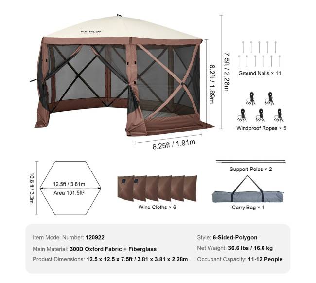 6 kampų iššokanti palapinė nuo saulės6