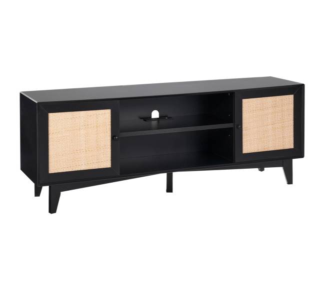 Rataninė TV spintelė 75 colių televizoriui8