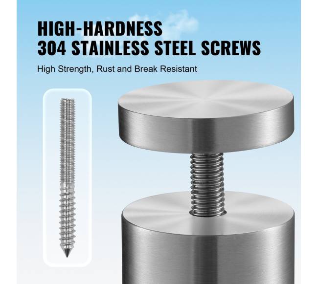 Stiklo spaustukai kvadratiniai turėklams 10 vnt5