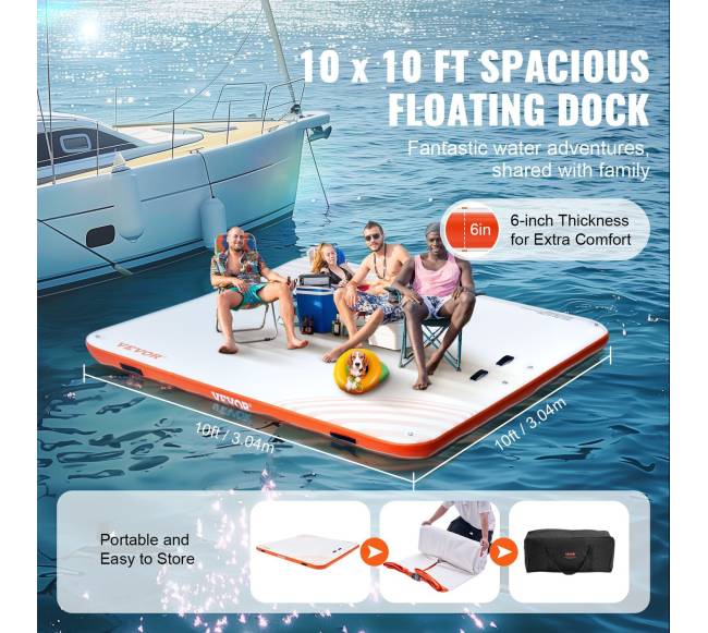 Pripučiama plaukiojanti platforma su kopėčiomis2