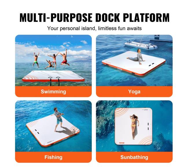 Pripučiama plaukiojanti platforma su kopėčiomis5