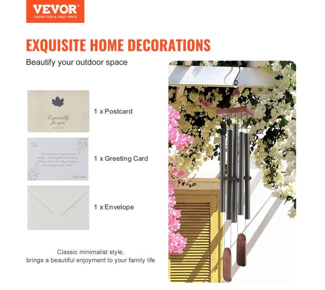 Išoriniai 1220 mm aliuminio vėjo varpeliai6