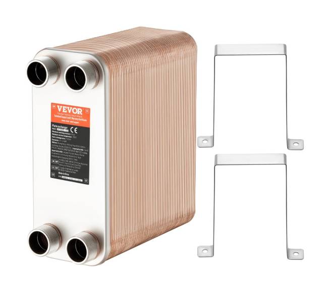 100 plokštelių šilumokaitis 4*1-14" MNPT 5x12" 316L plienas8