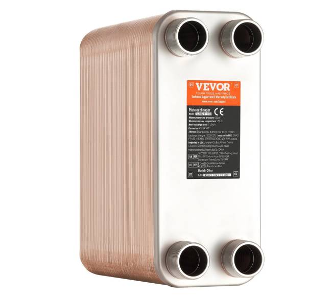 100 plokštelių šilumokaitis 4*1-14" MNPT 5x12" 316L plienas9