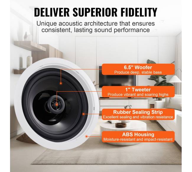 2 vnt 16.5 cm Bluetooth lubų garsiakalbiai 150W3