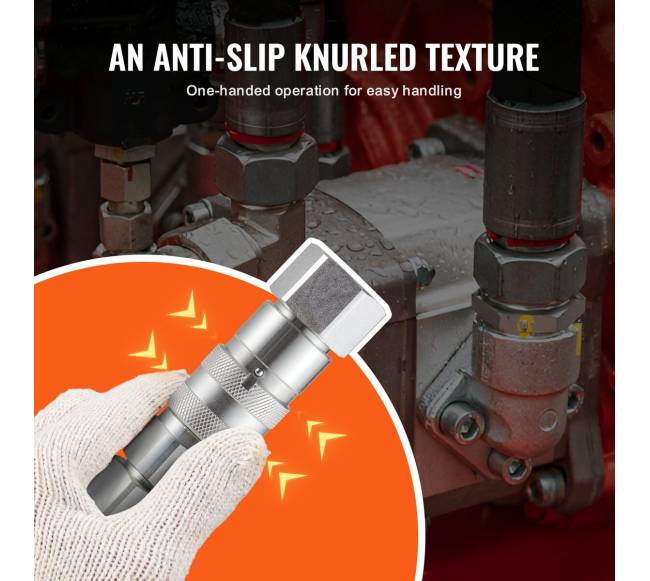 Hidrauliniai jungiamieji 34 SAE jungtys su dangteliais5