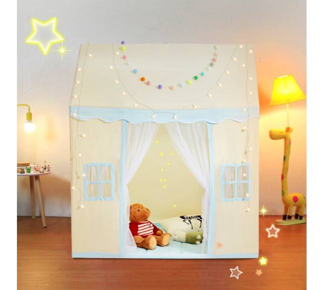 Vaikiška žaidimų palapinė su kilimėliu ir lempa7