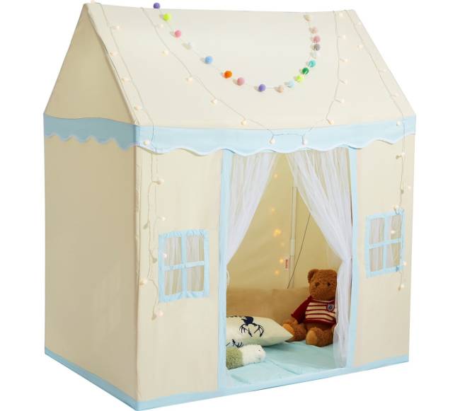 Vaikiška žaidimų palapinė su kilimėliu ir lempa9