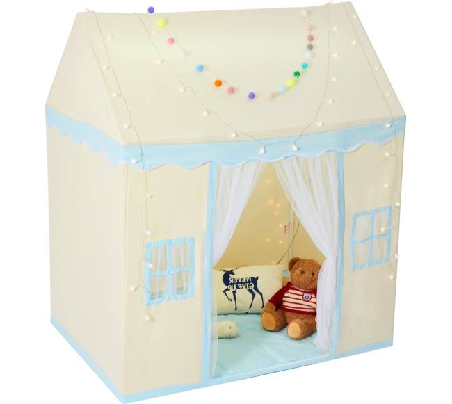 Vaikiška žaidimų palapinė su kilimėliu ir lempa10