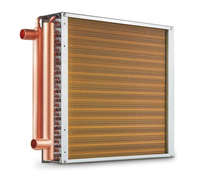 40.64x40.64 cm vandens-oro šilumokaitis, 3 eilės0