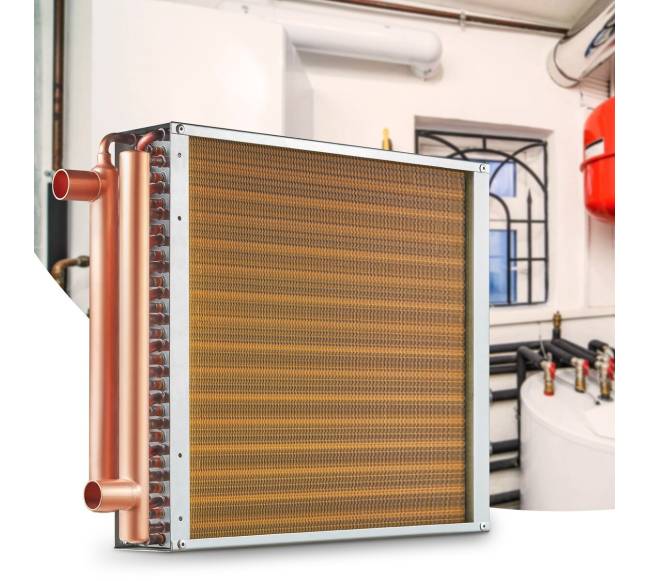 40.64x40.64 cm vandens-oro šilumokaitis, 3 eilės7