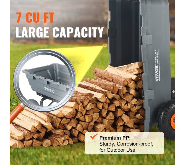 Sodo polikarbonato vežimėlis 364 litrų talpos3