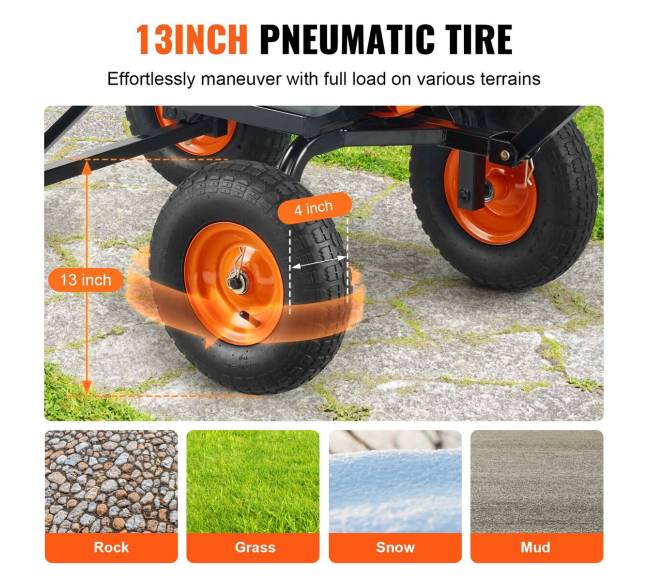 Sodo polikarbonato vežimėlis 364 litrų talpos4