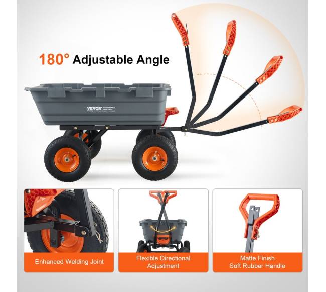 Sodo polikarbonato vežimėlis 364 litrų talpos6