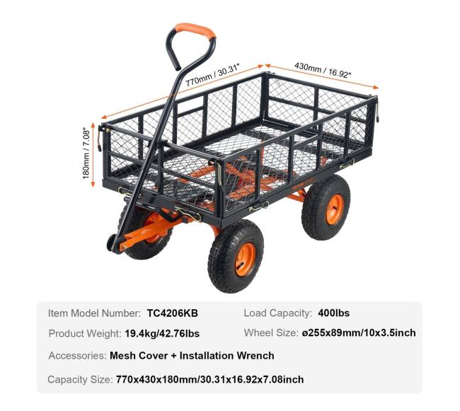 Sodo karutis su metalu 180 kg apkrova6
