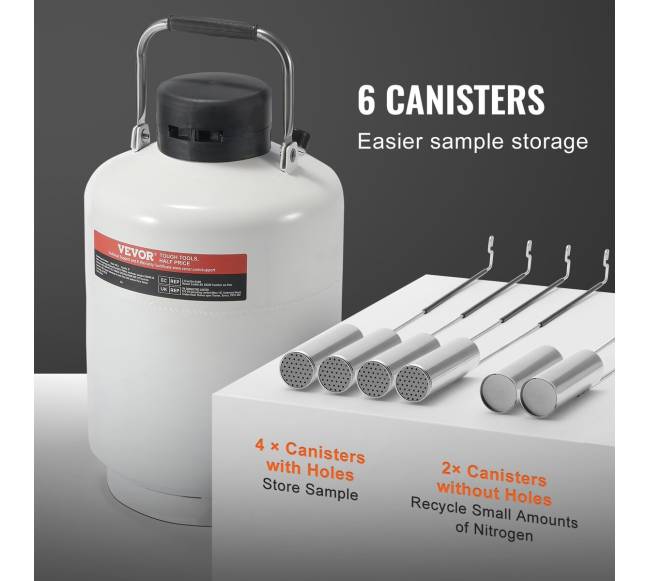 Skysto azoto talpykla 10 L aliuminio lydinio4