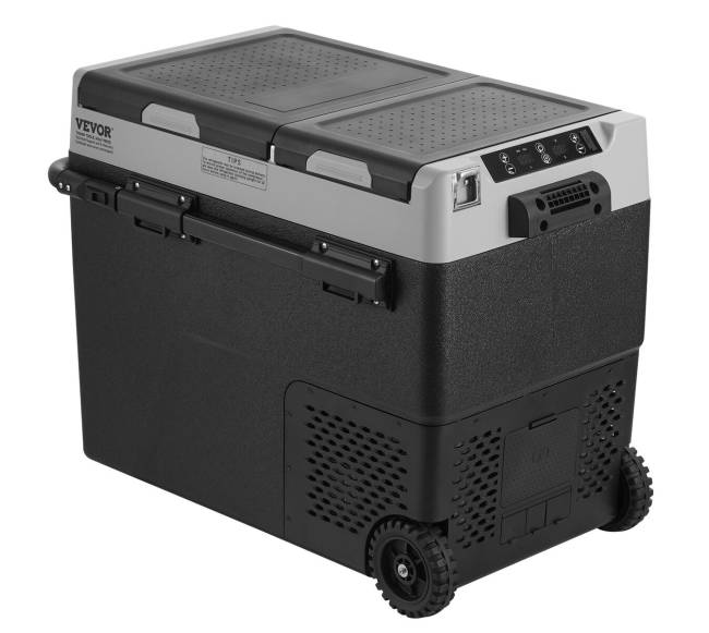 Nešiojamas automobilio šaldiklis 58 L dvi zonos9