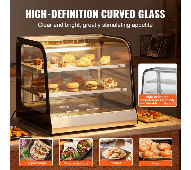 2 aukštų komercinis maisto šiltuvas su stovu4