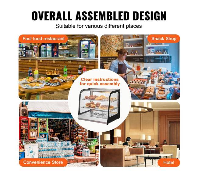 2 aukštų komercinis maisto šiltuvas su stovu5