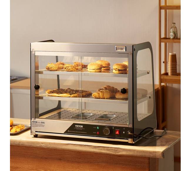 2 aukštų komercinis maisto šiltuvas su stovu7